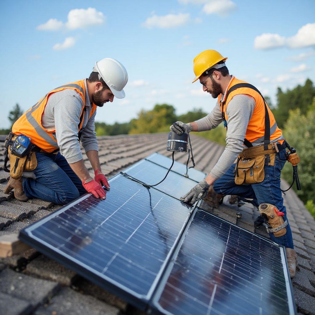 Solar panel installation