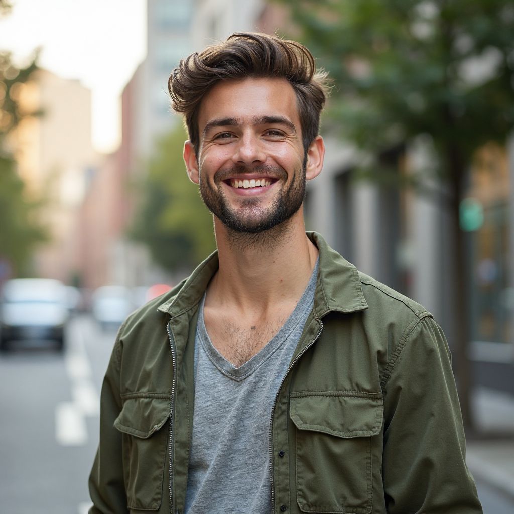 Person giving testimonial